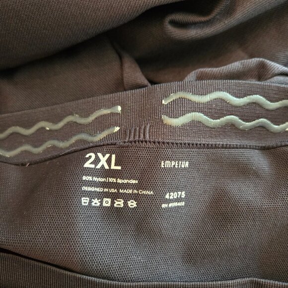 NEW EMPETUR WOMENS SIZE 2XL HIGH WAISTED SHAPEMINT ESSENTIALS BLACK COLOR - Picture 3 of 3